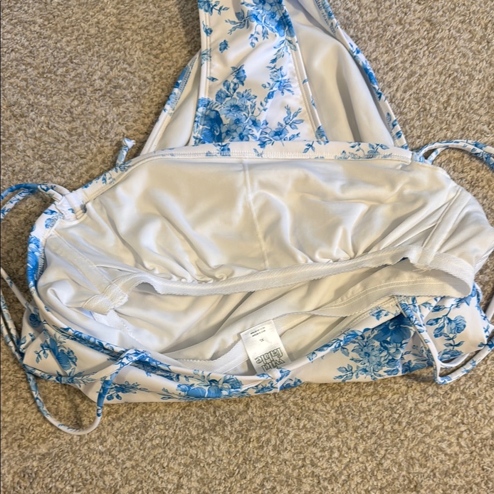 Wild Fable Blue Floral One-Piece Swimsuit - Picture 4 of 4